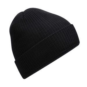 Beechfield Unisex Adult Polylana Ribbed Beanie / Black
